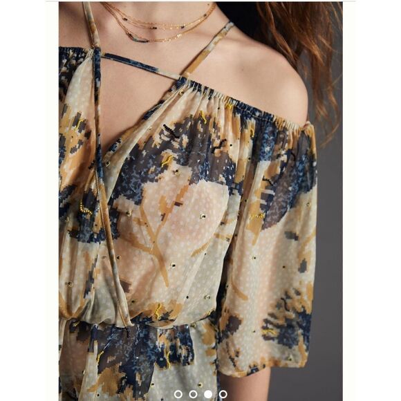 Let Me Be Off-The-Shoulder Sheer Blouse - Picture 3 of 4